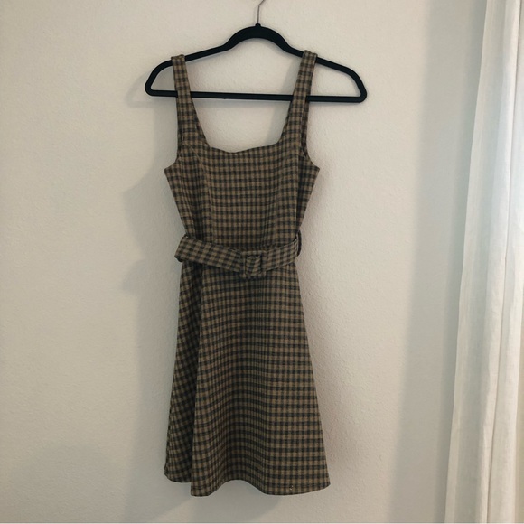 TOPSHOP | plaid belt dress - Picture 3 of 4